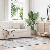 Berkfield Home Shaggy Rug High Pile NAVARRA Light Grey 160x230 cm Polyester | Size: Medium