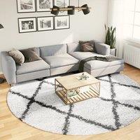 Berkfield Home Shaggy Rug PAMPLONA High Pile Modern Cream & Black v 280 cm | Size: Medium