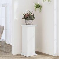 Berkfield Home Plant Stand White 33x33x80 cm Engineered Wood | Size: 33 x 33 x 80 cm