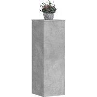 Berkfield Home Plant Stands 2 pcs Concrete Grey 33x33x100 cm Engineered Wood | Size: 33 x 33 x 100 cm