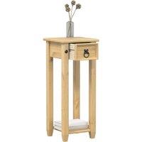 Berkfield Home Plant Stand Corona 30x30x73 cm Solid Wood Pine in Brown | Size: 30 x 30 x 73 cm