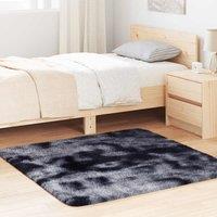 Berkfield Home Shaggy Rug High Pile NAVARRA Dark Grey 120x120 cm Polyester | Size: Medium