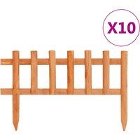 Lawn Edgings 10 pcs Firwood 4.4 m