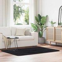 Shaggy Rug High Pile NAVARRA Black 120x170 cm Polyester