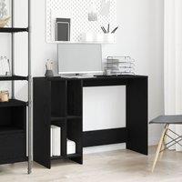 Berkfield Home Black Oak Desk - 102.5x35x75 cm Made from Engineered Wood