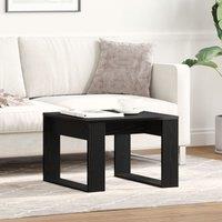 Berkfield Home Black Oak Side Table - 50x50x35 cm, Made from Engineered Wood | Size: 50 x 50 x 35 cm