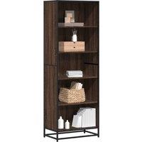 Bookcase Brown Oak 60x35x170.5 cm Engineered Wood