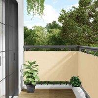 Balcony Privacy Screen Cream 300x120 cm PVC