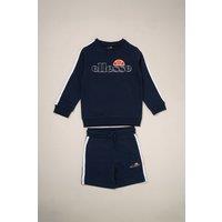 Ellesse Boy's 2-Piece Sweatshirt & Short Outfit Set in Navy | Size: 2-3 Years