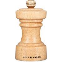 Cole & Mason Hoxton Beech Wood Salt Mill 104mm - Natural in Brown
