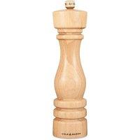 Cole & Mason London Beech Wood Salt Mill 220mm - Natural in Brown