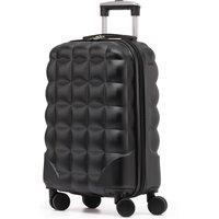 Flight Knight 55x35x20cm Hard Case Bubble Carry On Suitcase - 100+ Airline Approved in Black | Size: Cabin