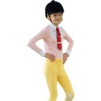 Supreme Products Women's Champion Show Rider Button Long-Sleeved Competition Shirt in Pink | Size: Small