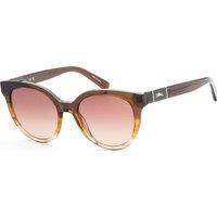 Longchamp Women's LO697S-701 Fashion Round/Oval Sunglasses in Brown