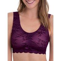 Anita Women's Essential Lace Bralette in Purple | Size: 14