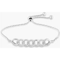 Rosa Lea Women's Open Circle Toggle Bracelet AM-2THB034304 in Silver | Size: Adjustable