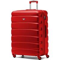 Flight Knight 29 Large Suitcase Check-in Hold Luggage Hard Shell 4 Wheels TSA Lock in Red | Size: Cabin