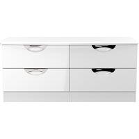 Ready Assembled 2 U Holborn 4 Drawer Bed Box (Ready Assembled) in White | Size: Small