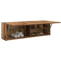 Bathroom Wall Cabinet Old Wood 100x25x30 cm Engineered Wood