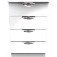 Ready Assembled 2 U Holborn 4 Drawer Midi Chest (Ready Assembled) in White | Size: Medium