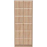 Ready Assembled 2 U Metro 2 Door Wardrobe (Ready Assembled) in Light Oak | Size: Large