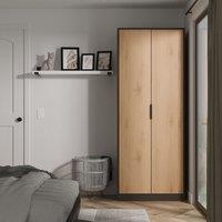 Ready Assembled 2 U Fuji 2 Door Wardrobe (Ready Assembled) in Grey | Size: Large