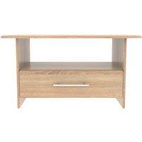 Ready Assembled 2 U Carlton Bottom Drawer Coffee Table (Ready Assembled) in Light Oak | Size: Medium