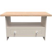 Ready Assembled 2 U Norton Bottom Drawer Coffee Table (Ready Assembled) in Taupe | Size: Medium
