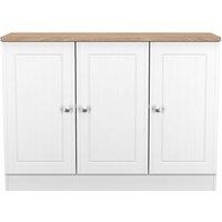 Ready Assembled 2 U Norton 3 Door Sideboard (Ready Assembled) in White | Size: Large