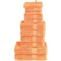 Berkfield Home 12 Piece Premium Towel Set SOLUND Orange 600 gsm