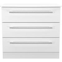Ready Assembled 2 U Carlton 3 Drawer Chest (Ready Assembled) in White | Size: Medium