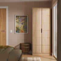 Ready Assembled 2 U Seattle 2 Door Robe (Ready Assembled) in Light Oak | Size: Large