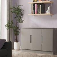 Ready Assembled 2 U Lucca 3 Door Sideboard (Ready Assembled) in Dark Grey | Size: Large