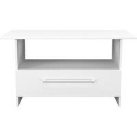 Ready Assembled 2 U Gloucester Bottom Drawer Coffee Table (Ready Assembled) in White | Size: Medium