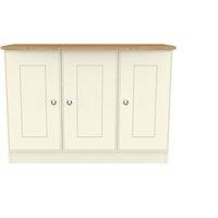 Ready Assembled 2 U Albert 3 Door Sideboard (Ready Assembled) in Cream | Size: Large