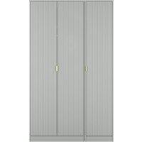 Ready Assembled 2 U Bexley 3 Door Wardrobe (Ready Assembled) in Dark Grey | Size: Large