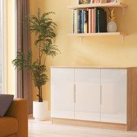Ready Assembled 2 U Lucca 3 Door Sideboard (Ready Assembled) in Light Oak | Size: Large