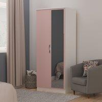Ready Assembled 2 U Holborn 2 Door Mirrored Robe (Ready Assembled) in Dusty Pink | Size: Large