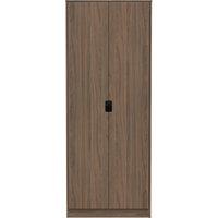 Ready Assembled 2 U Taiwan Double Wardrobe (Ready Assembled) in Walnut | Size: Large