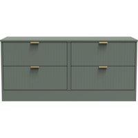 Ready Assembled 2 U Denver 4 Drawer Bed Box (Ready Assembled) in Pale Green | Size: Small
