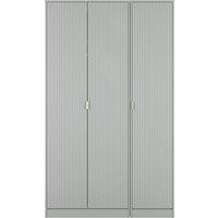 Ready Assembled 2 U Denver 3 Door Robe (Ready Assembled) in Grey | Size: Large