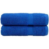 Berkfield Home Premium Hand Towels SOLUND 2pcs Blue 50x100cm 600gsm