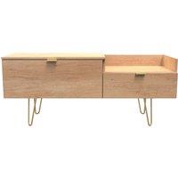 Ready Assembled 2 U Fuji TV Console Unit (Ready Assembled) in Natural | Size: Large