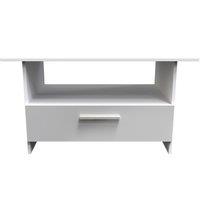 Ready Assembled 2 U Trent Bottom Drawer Coffee Table (Ready Assembled) in Mid Grey | Size: Medium