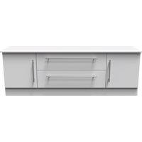 Ready Assembled 2 U Carlton 2 Door 2 Drawer Superwide TV Unit (Ready Assembled) in Grey | Size: Large
