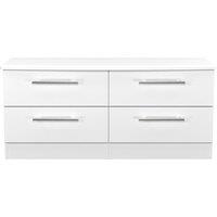 Ready Assembled 2 U Carlton 4 Drawer Bed Box (Ready Assembled) in White | Size: Small