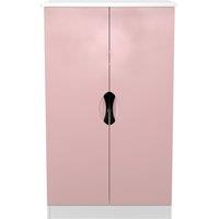 Ready Assembled 2 U Holborn 2 Door Midi Robe (Ready Assembled) in Dusty Pink | Size: Large