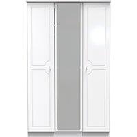 Ready Assembled 2 U Windsor Triple Mirror Wardrobe (Ready Assembled) in White