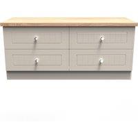 Ready Assembled 2 U Norton 4 Drawer Bed Box (Ready Assembled) in Taupe | Size: Small