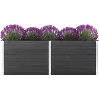 Berkfield Home Garden Raised Bed 250x100x91 cm WPC Grey | Size: 250 x 100 x 91 cm